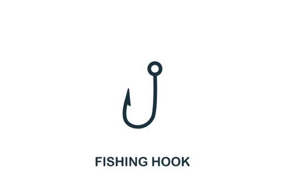 Enhance Your Design with a Versatile Fishing Hook Icon