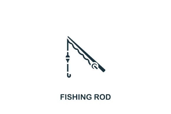 Enhance Your Designs with a Simple Fishing Rod Icon