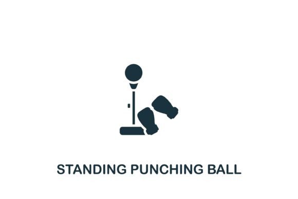 Standing Punching Icon: A Dynamic Design Element