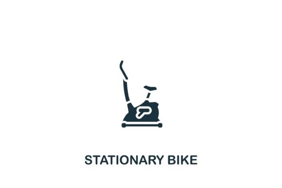 Stationary Bike Icon: A Versatile Fitness Symbol for Your Design Needs