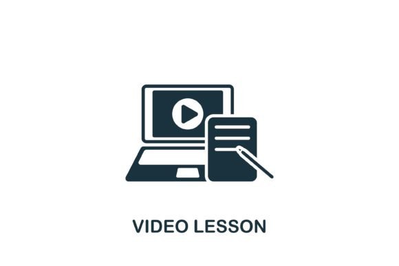 Strategic Use of Video Lesson Icon for Enhanced E-Learning and Branding