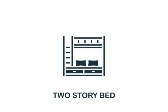 Ywo Story Bed Icon: A Versatile Symbol for Interior Design and Web Templates